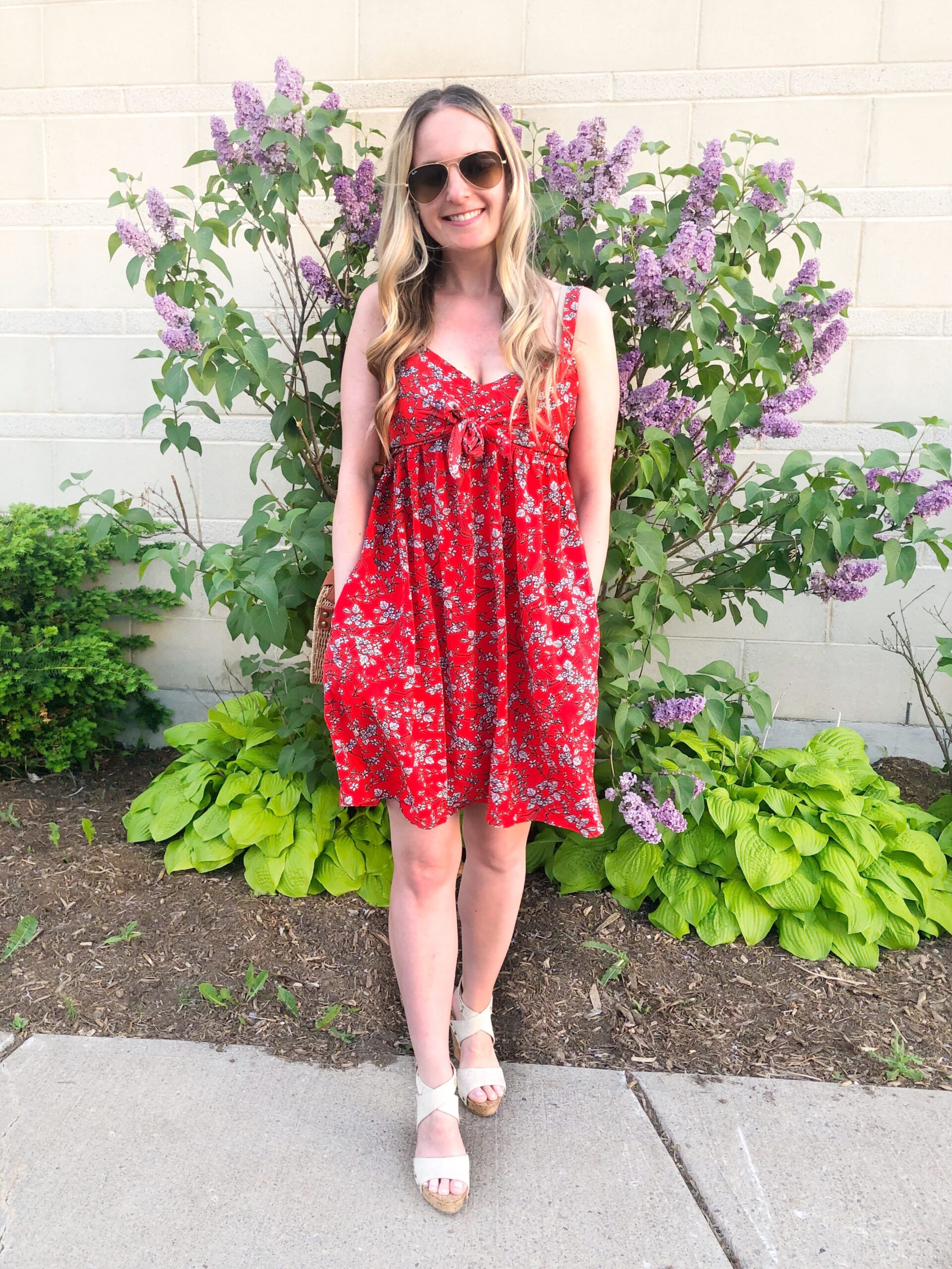Red Dress with Pockets from Shein on Livin' Life with Style 