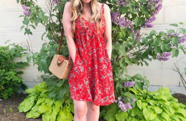Red Dress with Pockets from Shein on Livin' Life with Style