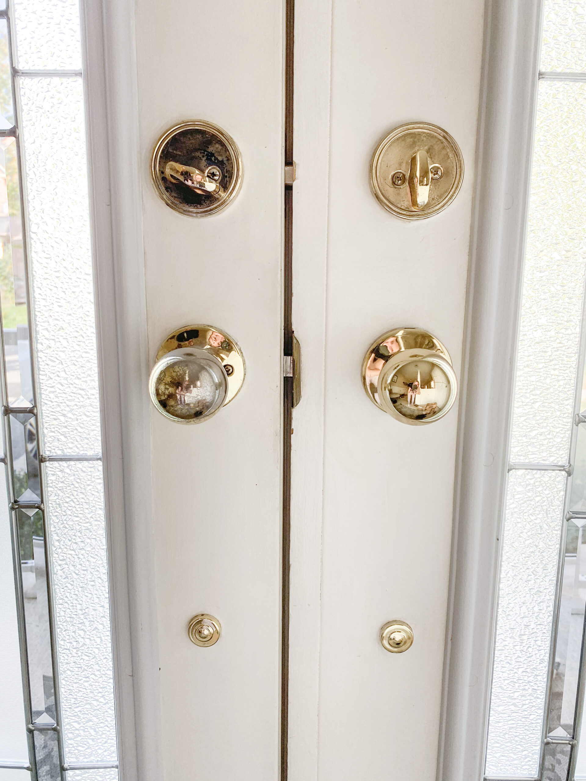 Schlage Door Handles (before and after) on Livin' Life with Style