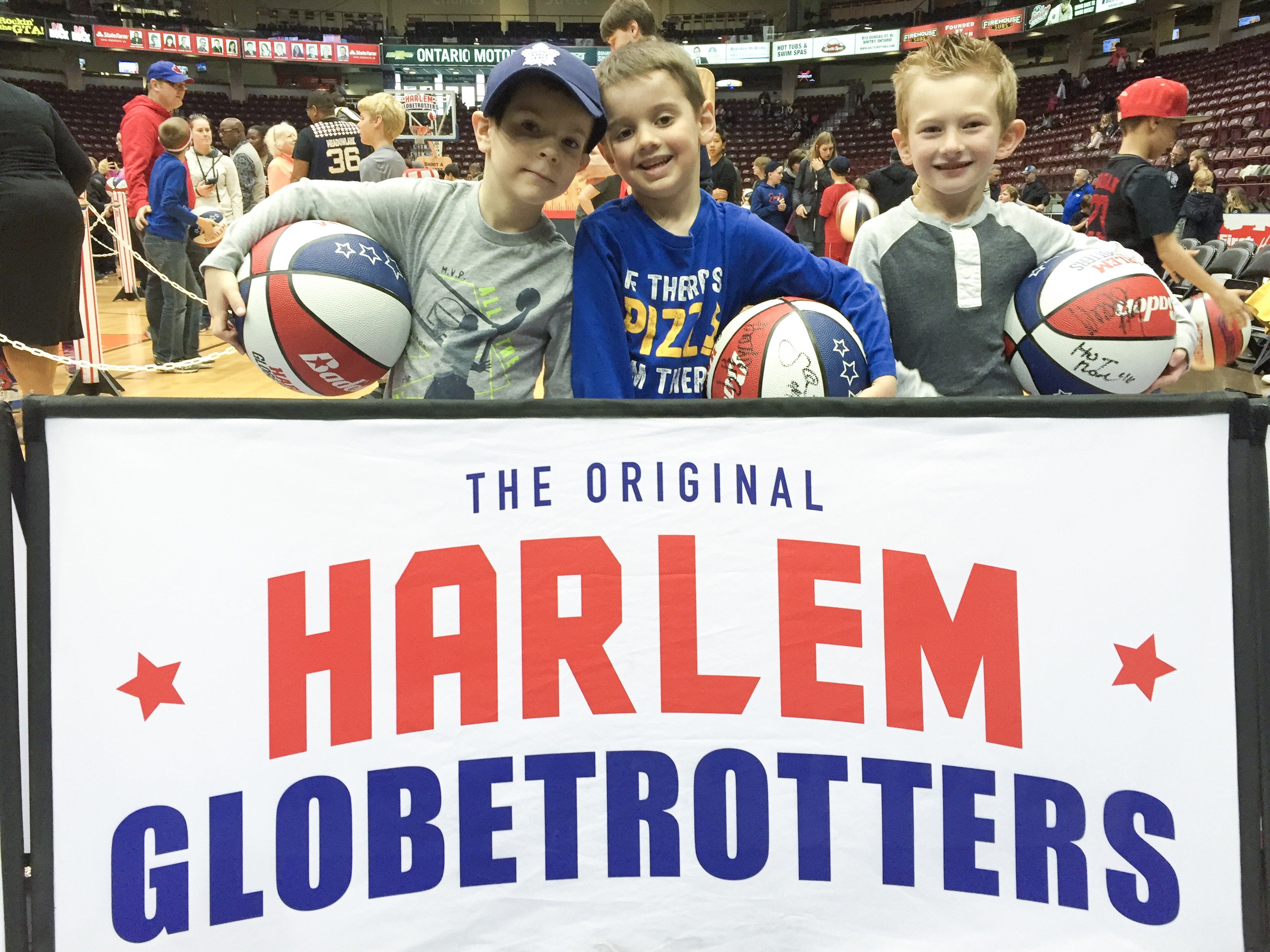 Our Night at the Harlem Globetrotters Game!