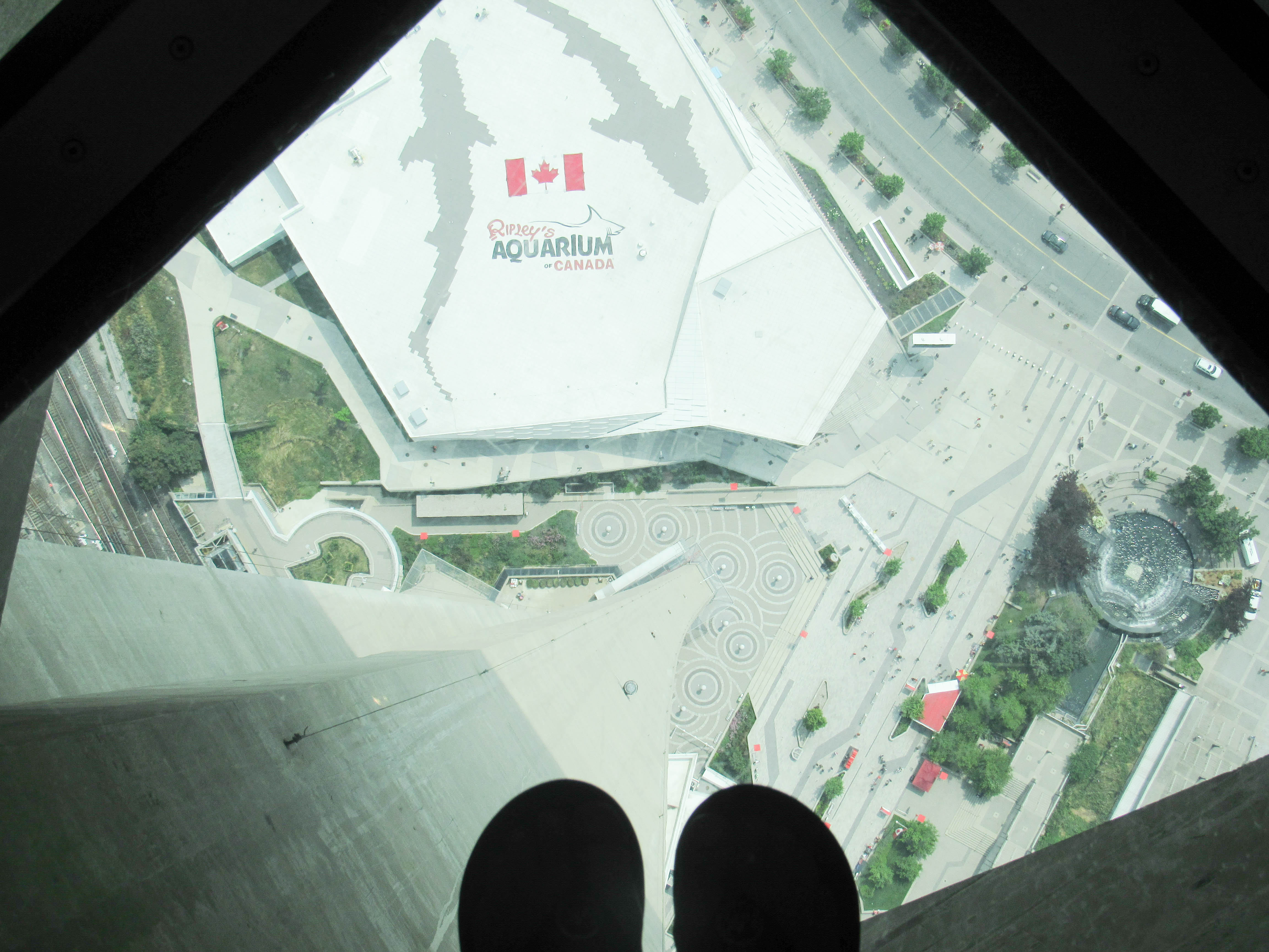 Glass Floor at the CN Tower