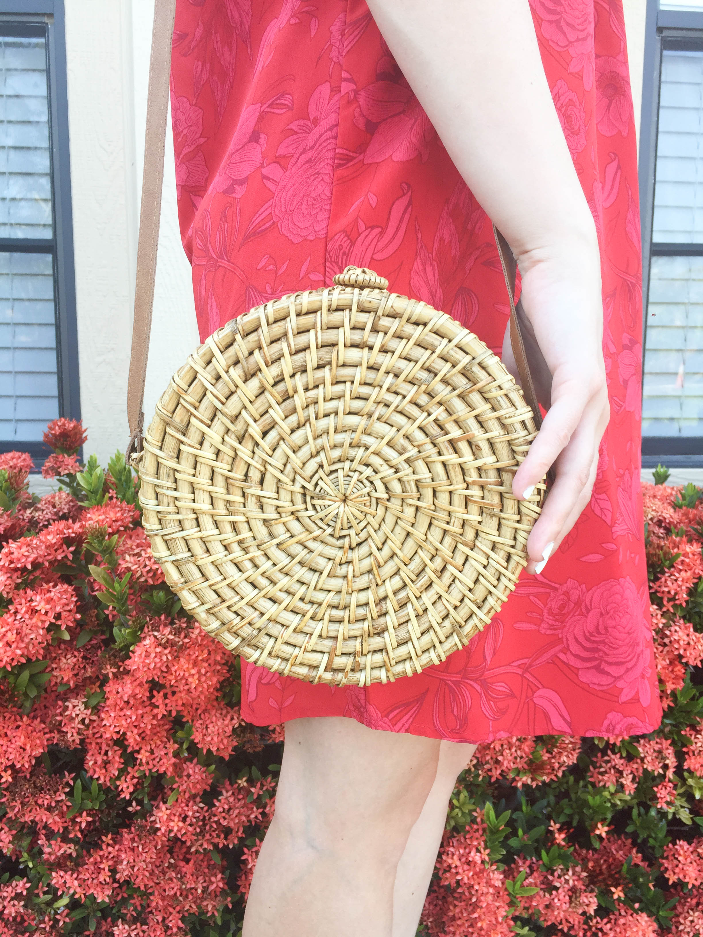 Round Straw Bag on Livin' Life with Style