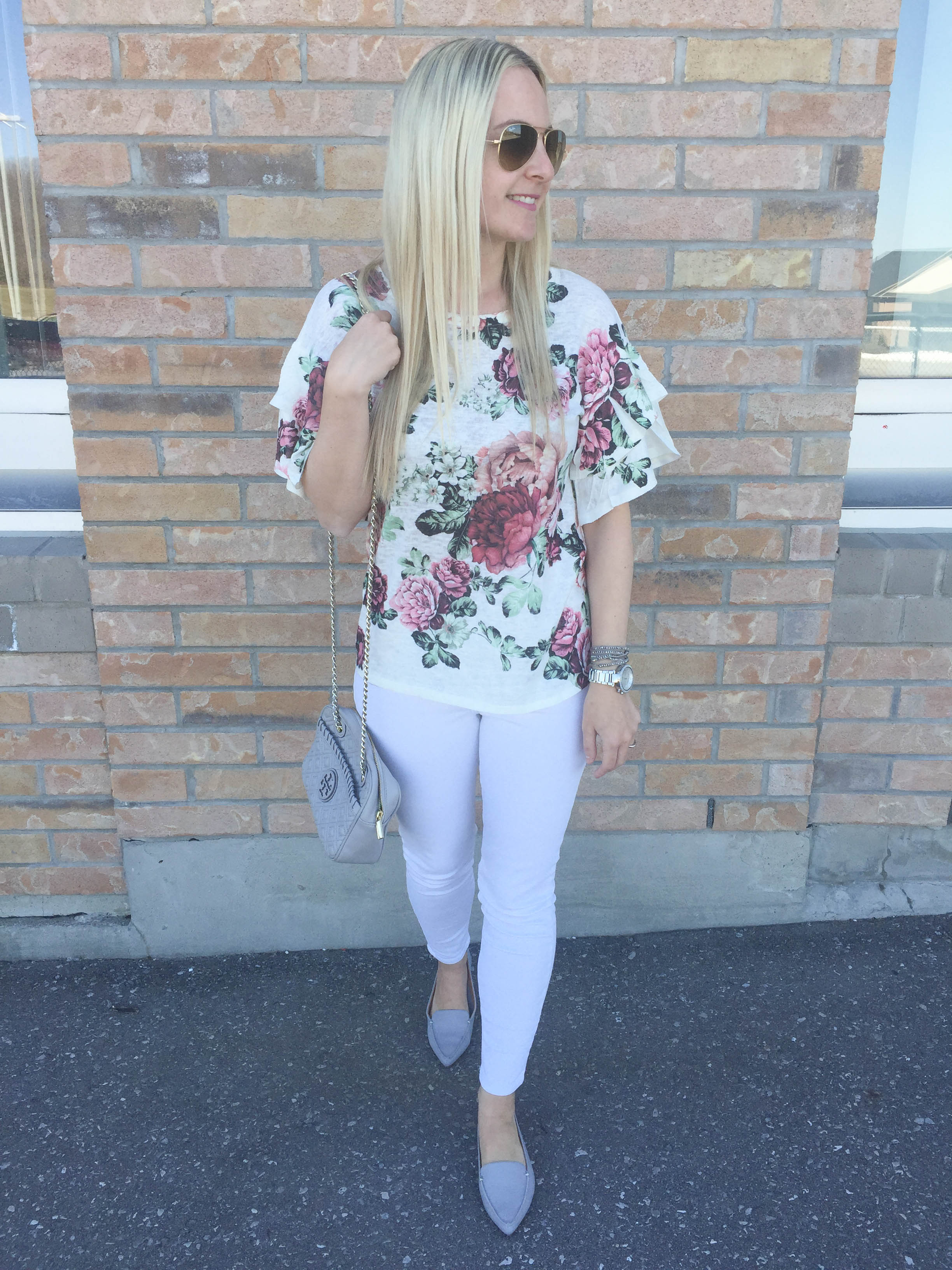 Charming Charlie floral top