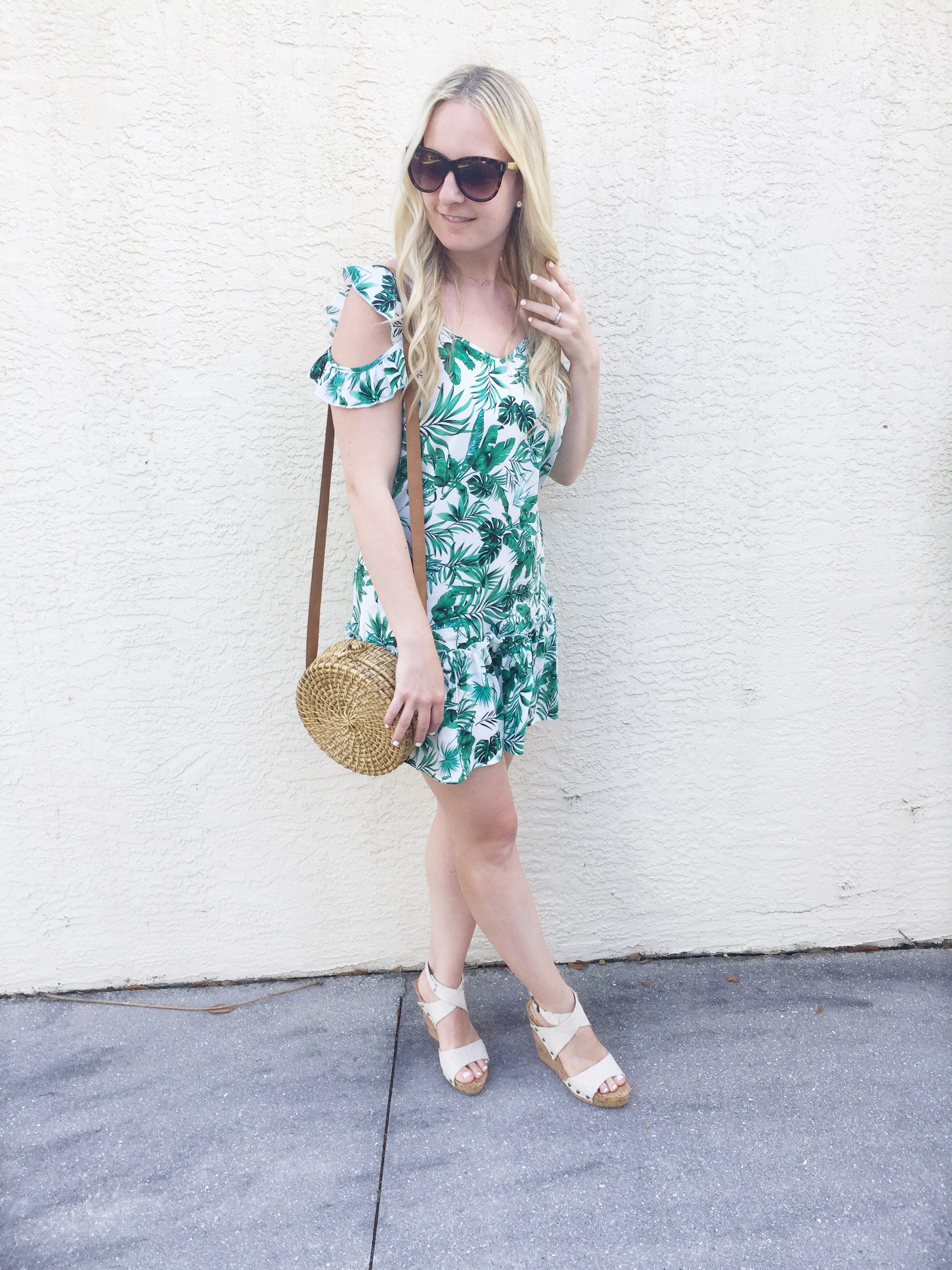 Palm Leaf Dress on Livin' Life with Style