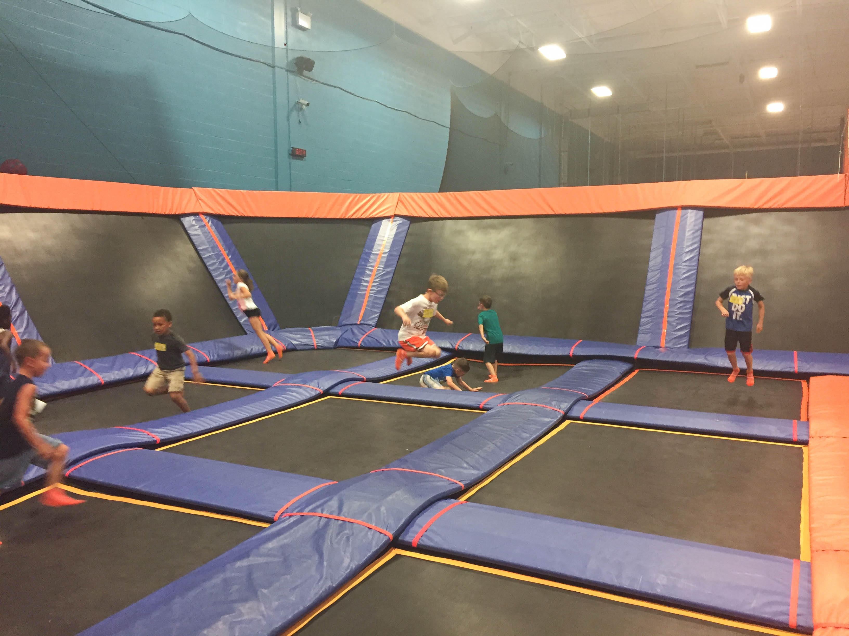 Sky Zone Trampoline Park Birthday Party; Dodgeball court; Livin' Life with Style