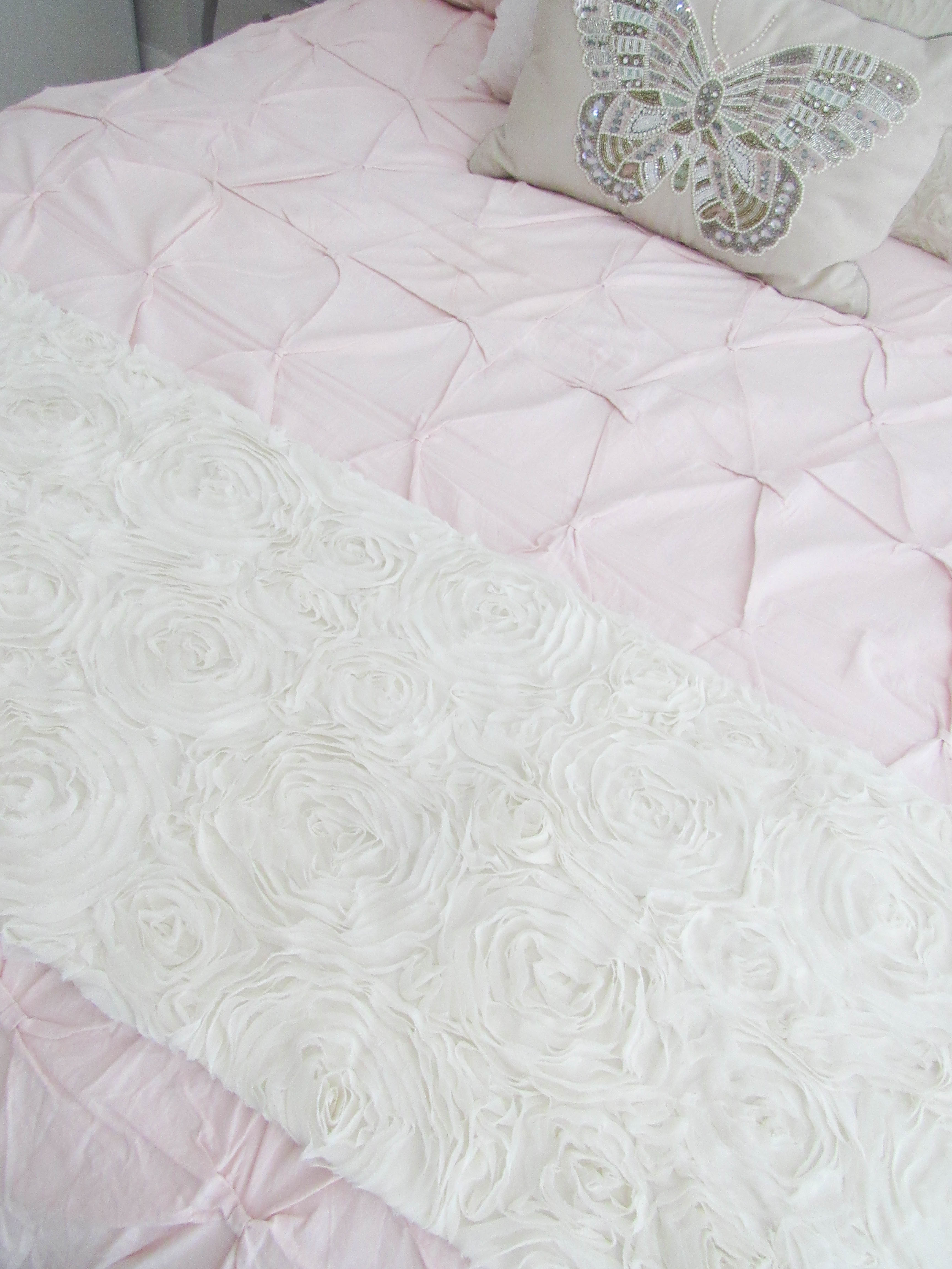 Chiffon Floral Bed Throw from Restoration Hardware