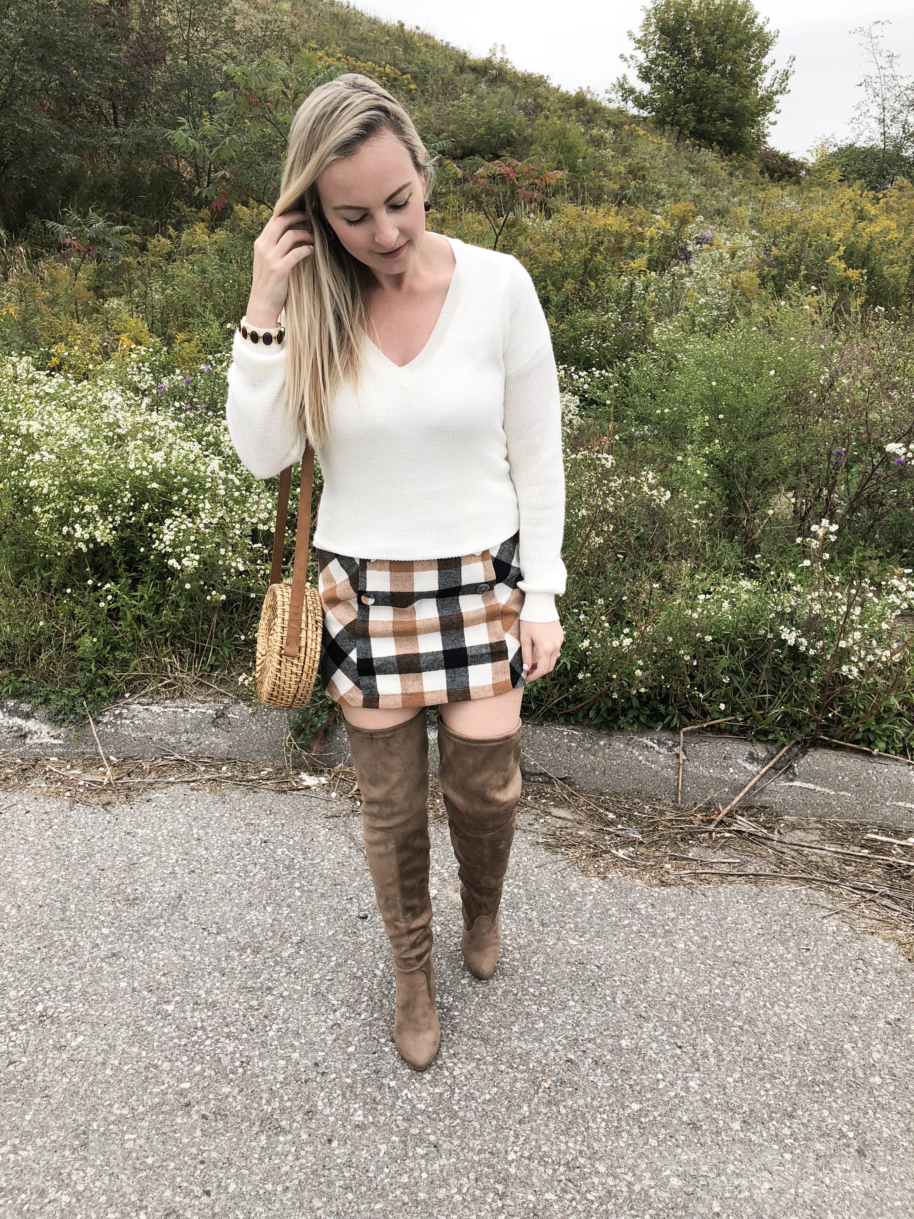 Over the knee Suede boots- Forever 21 on Livin Life with Style