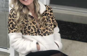 Fleece Leopard Sweater from Shein on Livin' Life with Style